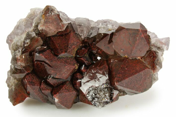 Thunder Bay Smoky Amethyst Cluster with Hematite - Canada #349938